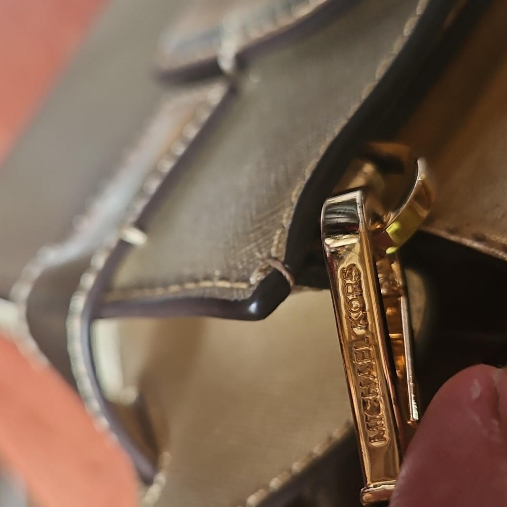 Michael Kors Shimmering Gold Satchel - Picture 9 of 10